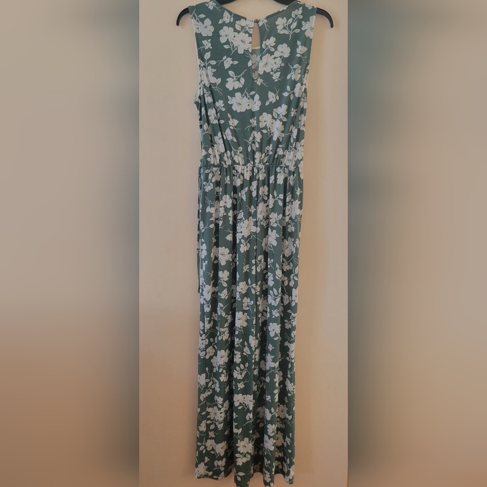 Baltic Born Green Floral Sleeveless Jumpsuit - Picture 3 of 5